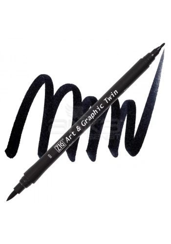 Zig Art & Graphic Twin Marker TUT-80 9 Black