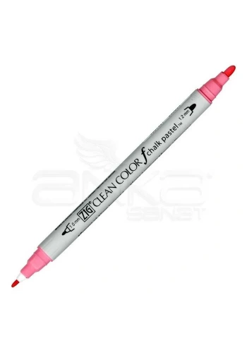 Zig Clean Color f Chalk Pastel Çift Uçlu Marker Kalem Pink 021