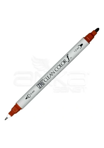 Zig Clean Color f Çift Uçlu Marker Kalem Brown 060