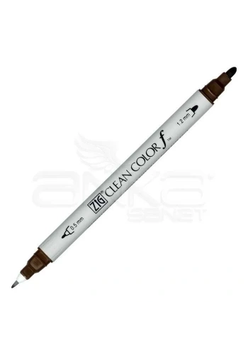 Zig Clean Color f Çift Uçlu Marker Kalem Dark Brown 062