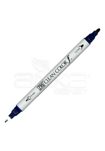 Zig Clean Color f Çift Uçlu Marker Kalem Deep Blue 035