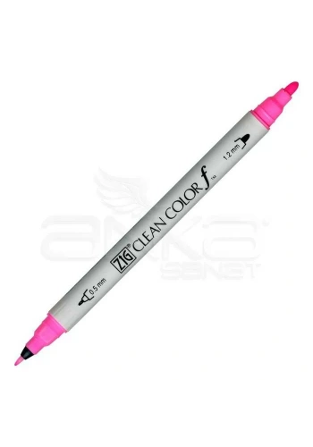 Zig Clean Color f Çift Uçlu Marker Kalem Fluorescent Pink 003