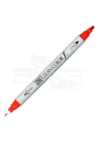 Zig Clean Color f Çift Uçlu Marker Kalem Red 020