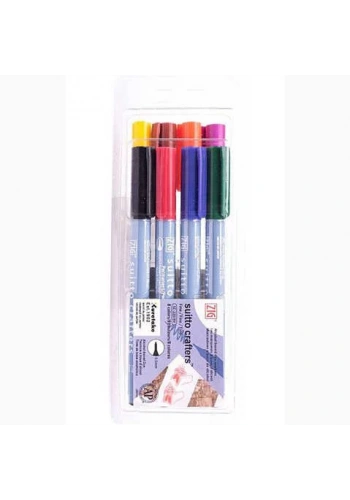 Zig Suitto Crafters Permanent Brush Fine 8 Renk 0.5mm SC-220