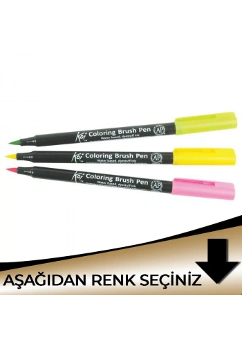 Sakura Koi Coloring Brush Pen Metalik Tonlar