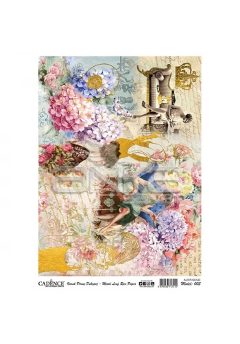 Cadence Altın Varak Pirinç Dekopaj A3 Model:005