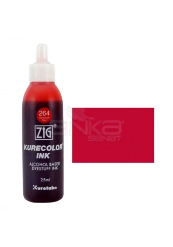 Zig Kurecolor Refill Ink Mürekkep 264 Geranium Red 25ml