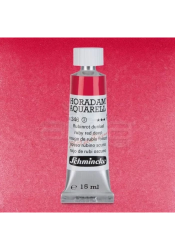 Schmincke Horadam Aquarell Tube 15ml Seri 2 Ruby Red Deep 346