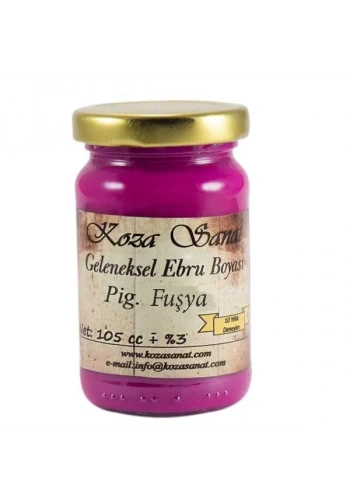 Koza Sanat Ezilmiş Ebru Boyası Pigmet Fuşya 105ml