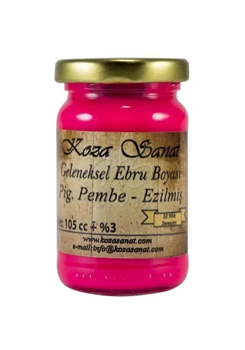 Koza Sanat Ezilmiş Ebru Boyası Pigment Pembe 105ml