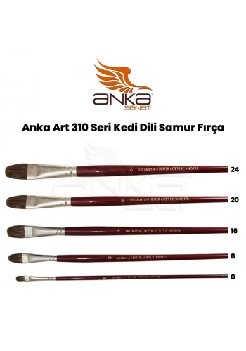 Anka Art 310 Seri Kedi Dili Samur Fırça