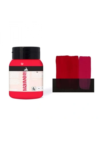 Maimeri Acrilico Akrilik Boya 500ml No:256 Primary Red - Magenta