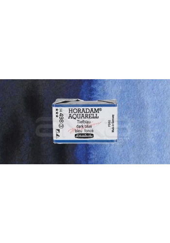 Schmincke Horadam Aquarell 1/1 Tablet 498 Dark Blue Indigo seri 3