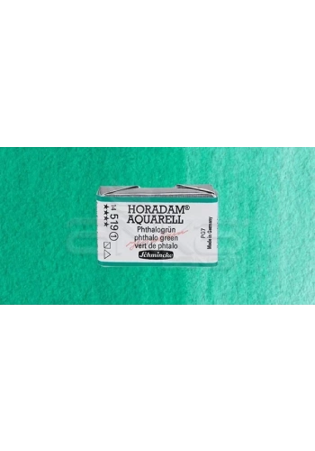 Schmincke Horadam Aquarell 1/1 Tablet 519 Phthalo Green seri 1