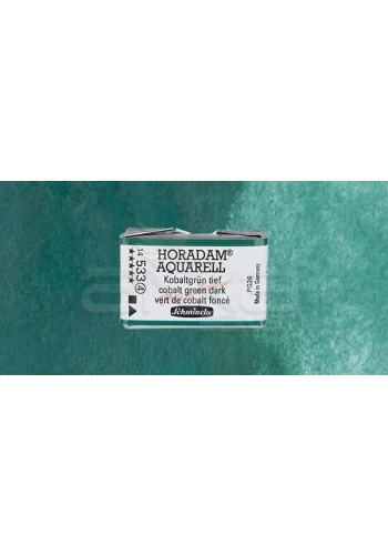 Schmincke Horadam Aquarell 1/1 Tablet 533 Cobalt Green Dark seri 4