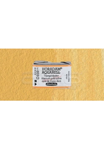 Schmincke Horadam Aquarell 1/1 Tablet 659 Titanium Gold Ochre seri 2
