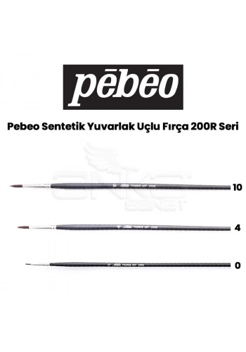 Pebeo 200R Seri Sentetik Yuvarlak Uçlu Fırça
