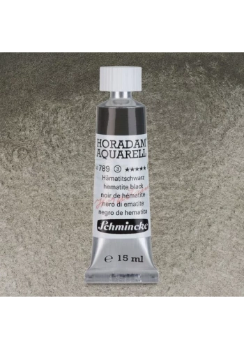 Schmincke Horadam Aquarell Tube 15ml Seri 3 Hematite Black 789