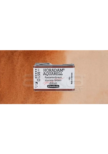 Schmincke Horadam Aquarell 1/1 Tablet 651 Maroon Brown seri 2
