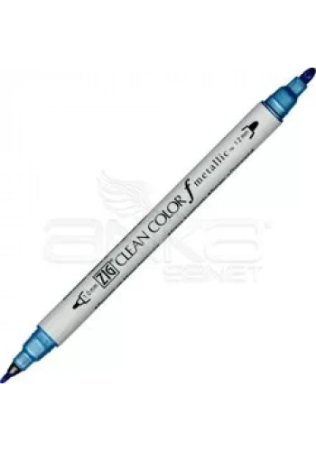 Zig Clean Color f Metallic Çift Uçlu Marker Kalem Blue 125