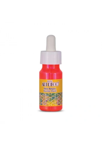 Artdeco Ebru Boyası 30ml Neon Turuncu No:92