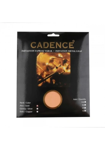 Cadence Yaprak Varak Altın 16x16cm