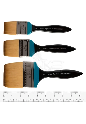 Daler Rowney 278 Seri Aquafine Sentetik Fırça Kısa Sap Zemin Fırça
