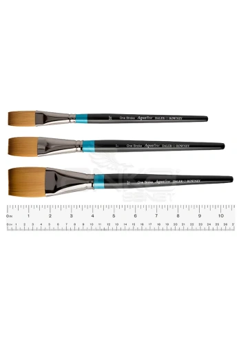 Daler Rowney 21 Seri Aquafine Sentetik Kısa Saplı Düz Kesik Fırça