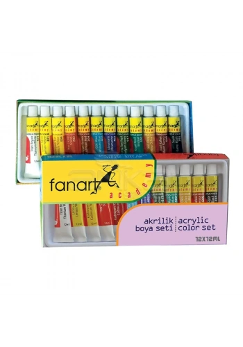 Fanart Academy Akrilik Boya Seti 12x12ml