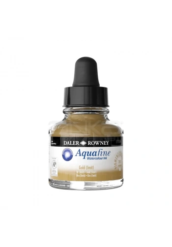 Daler Rowney Aquafine Watercolour İnk Sulu Boya Mürekkebi 29.5ml 701 Gold Imit