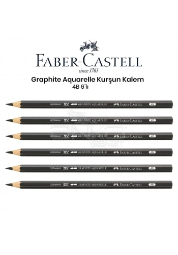 Faber Castell Graphite Aquarelle Kurşun Kalem 4B 6lı
