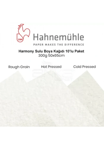Hahnemühle Harmony Sulu Boya Kağıdı 300g 50x65cm 10lu