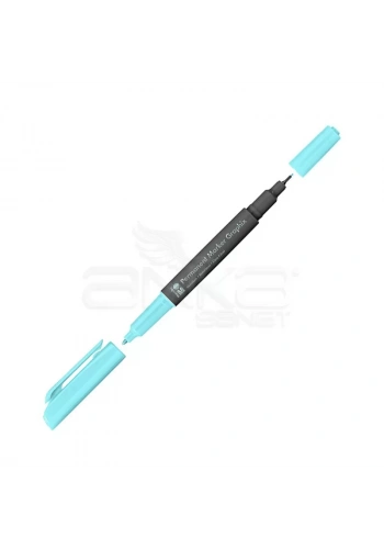 Marabu Graphix Permanent Marker Çift Uçlu 1.0mm-0.5mm 090 Light Blue