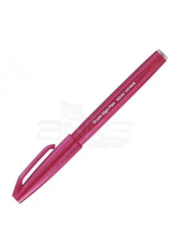 Pentel Brush Sign Pen Fırça Uçlu Kalem Burgundy
