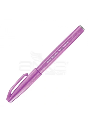 Pentel Brush Sign Pen Fırça Uçlu Kalem Pink Purple