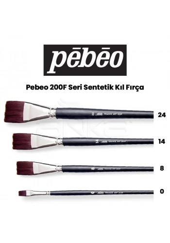 Pebeo 200F Seri Sentetik Kıl Fırça