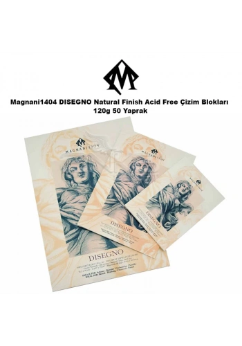 Magnani1404 DISEGNO Natural Finish Acid Free Çizim Blokları 120g 50 Yaprak