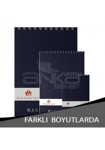 Magnani1404 Üstten Spiralli Not Defteri 64 Yaprak
