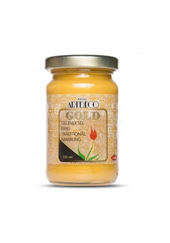 Artdeco Gold Geleneksel Ebru Boyası 105ml 990 Altın
