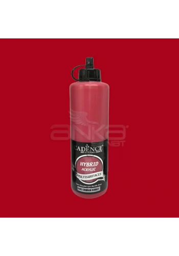 Cadence Hybrid Acrylic For Multisurfaces Tüm Yüzeyler İçin Akrilik Boya 500ml H053 Crimson Kırmızı