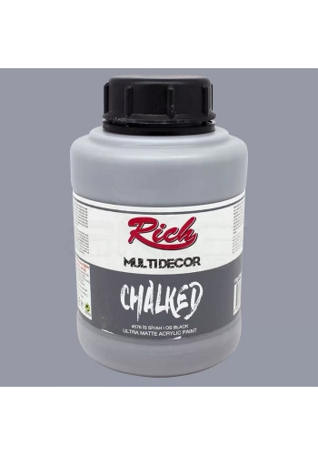 Rich Multi Decor Chalked Akrilik Boya 1750ml 4576 İs Siyah