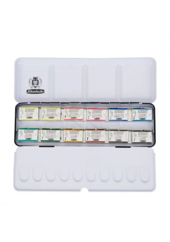Schmincke Horadam Aquarell Sulu Boya Seti 12 Renk 1/1 Tablet Kod:74 312