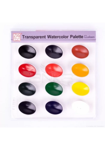 Zig Transparent Watercolor Palette 12 Renk