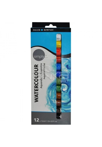 Daler Rowney Simply Watercolour Tüp Sulu Boya 12li Set 134500100
