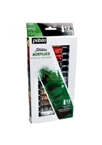 Pebeo Studio Akrilik Boyaa Seti 12x12ml 666013
