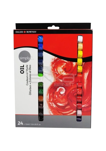 Daler Rowney Simply Yağlı Boya Seti 24x12ml