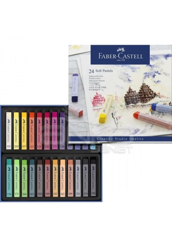 Faber Castell Creative Studio Tam Boy Soft Pastel 24lü Kod:128324