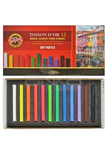 Koh-i-Noor Toison Dor Soft Pastel Köşeli 12li (8582)