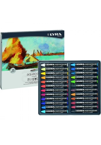 Lyra Aquacolor Aquarell Sulandırılabilen Pastel Boya 24 Renk