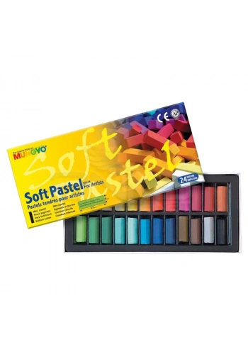 Mungyo Soft Pastel 24lü Set Yarım Boy
